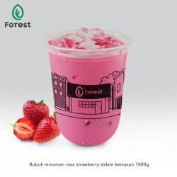 Bubuk Minuman STRAWBERRY Powder - FOREST Bubble Drink